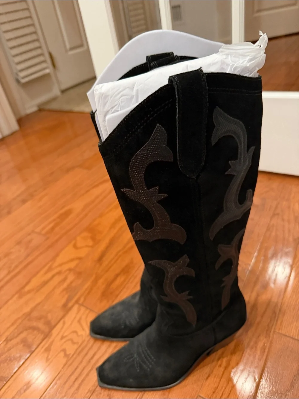 Dolce Vita Black Suede Over-the-Knee Boots